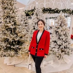 Beautiful brand new with tag red lipstick blazer from Express size M